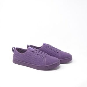 So iLL x Jason Momoa Unity Purple Roamer Women Sneakers Quilted Canvas Low 7.5
